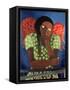 Black Girl with Wings-Laura James-Framed Stretched Canvas