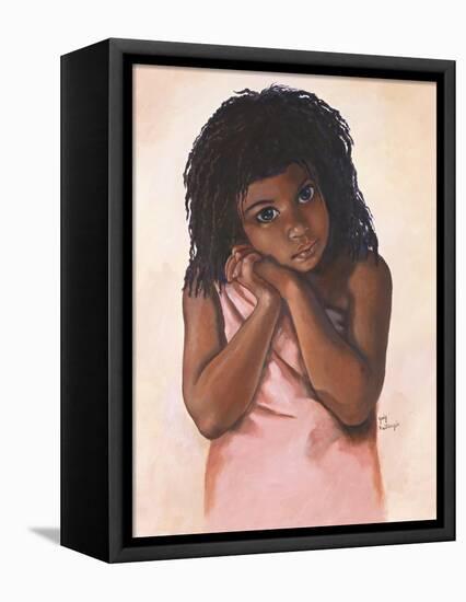 Black Girl-Judy Mastrangelo-Framed Stretched Canvas