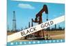 Black Gold, Midland, Texas-null-Mounted Premium Giclee Print