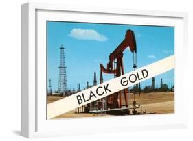 Black Gold, Oil Field-null-Framed Art Print