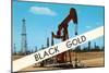 Black Gold, Oil Field-null-Mounted Art Print