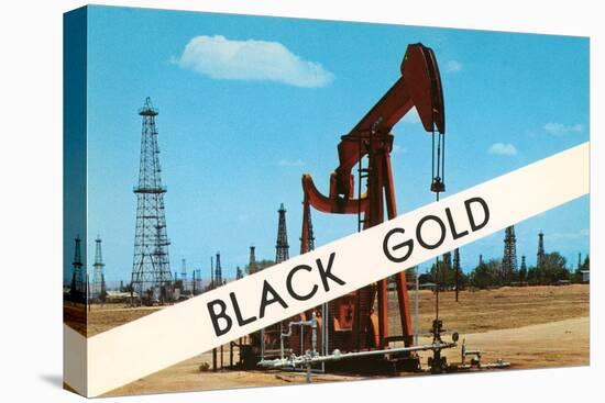 Black Gold, Oil Field-null-Stretched Canvas