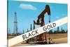 Black Gold, Oil Field-null-Stretched Canvas