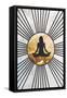 Black Gold Sun Yoga 7-Sarah Manovski-Framed Stretched Canvas