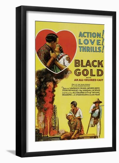Black Gold-null-Framed Art Print