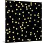 Black Golden Round Confetti-Tina Lavoie-Mounted Giclee Print