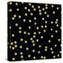 Black Golden Round Confetti-Tina Lavoie-Stretched Canvas