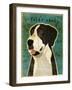 Black Great Dane No Crop-John W Golden-Framed Giclee Print