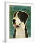 Black Great Dane No Crop-John W Golden-Framed Giclee Print