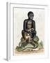 Black Guinea Monkey-George Edwards-Framed Art Print