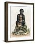 Black Guinea Monkey-George Edwards-Framed Art Print