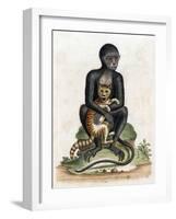 Black Guinea Monkey-George Edwards-Framed Art Print