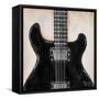 Black Guitar-Hakimipour-ritter-Framed Stretched Canvas