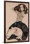 Black-Haired Girl with Lifted Skirt, 1911-Egon Schiele-Framed Giclee Print