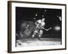 Black Hawks Player Bobby Hull in Game Against Montreal Canadians-Francis Miller-Framed Premium Photographic Print