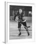 Black Hawks Player Bobby Hull in Game Against Montreal Canadians-Francis Miller-Framed Premium Photographic Print