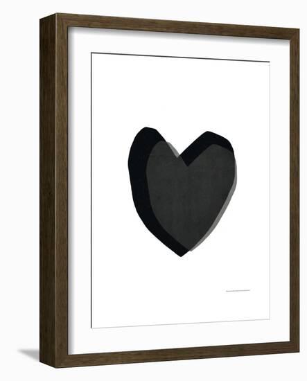 Black Heart-Seventy Tree-Framed Giclee Print