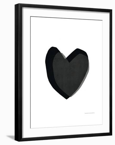 Black Heart-Seventy Tree-Framed Art Print