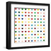 Black Heart-Shelley Lake-Framed Art Print