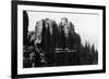 Black Hills Nat'l Forest, South Dakota - Harney Peak Look-out Station-Lantern Press-Framed Premium Giclee Print