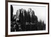 Black Hills Nat'l Forest, South Dakota - Harney Peak Look-out Station-Lantern Press-Framed Art Print