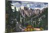 Black Hills, South Dakota, Needles Highway View of Horseshoe Curve-Lantern Press-Mounted Art Print