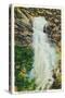 Black Hills, South Dakota - View of Bridal Veil Falls in Spearfish Canyon, c.1937-Lantern Press-Stretched Canvas