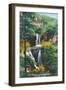 Black Hills, South Dakota, View of Rough Lock Falls, Little Spearfish Canyon-Lantern Press-Framed Art Print