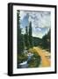 Black Hills, South Dakota, View of Spearfish Canyon-Lantern Press-Framed Art Print