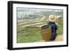 Black Hmong Ethnic Group and Rice Fields, Sapa Area, Vietnam, Indochina, Southeast Asia, Asia-Bruno Morandi-Framed Photographic Print