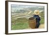 Black Hmong Ethnic Group and Rice Fields, Sapa Area, Vietnam, Indochina, Southeast Asia, Asia-Bruno Morandi-Framed Photographic Print