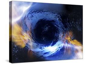 Black Hole, Conceptual Artwork-Victor Habbick-Stretched Canvas