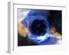 Black Hole, Conceptual Artwork-Victor Habbick-Framed Premium Photographic Print