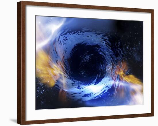 Black Hole, Conceptual Artwork-Victor Habbick-Framed Photographic Print