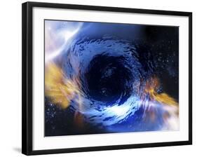 Black Hole, Conceptual Artwork-Victor Habbick-Framed Photographic Print