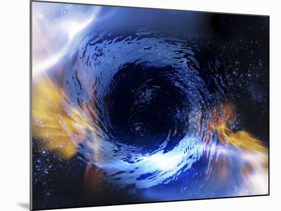 Black Hole, Conceptual Artwork-Victor Habbick-Mounted Photographic Print