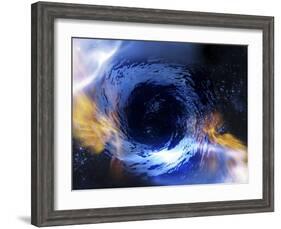 Black Hole, Conceptual Artwork-Victor Habbick-Framed Photographic Print