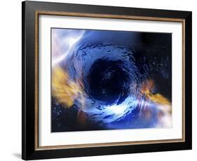 Black Hole, Conceptual Artwork-Victor Habbick-Framed Photographic Print