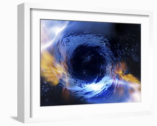 Black Hole, Conceptual Artwork-Victor Habbick-Framed Photographic Print