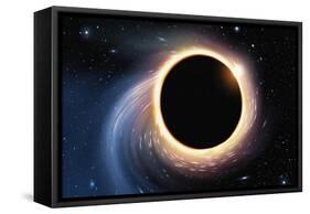 Black Hole - Digital Painting-anatomyofrockthe-Framed Stretched Canvas