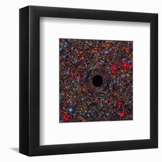 Black Hole in NGC 1600-null-Framed Art Print