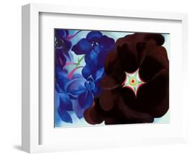 Black Hollyhock Blue Larkspur, 1930-Georgia O'Keeffe-Framed Art Print