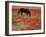 Black Horse in a Poppy Field, Chianti, Tuscany, Italy, Europe-Patrick Dieudonne-Framed Photographic Print