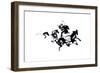 Black Horses-Robert Farkas-Framed Giclee Print