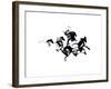 Black Horses-Robert Farkas-Framed Art Print