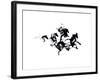 Black Horses-Robert Farkas-Framed Art Print