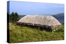 Black House, Colbost Folk Museum, Skye, Highland, Scotland-Peter Thompson-Stretched Canvas