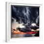 Black Ink Sky II-Philippe Sainte-Laudy-Framed Photographic Print