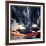 Black Ink Sky II-Philippe Sainte-Laudy-Framed Photographic Print