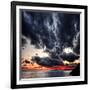 Black Ink Sky II-Philippe Sainte-Laudy-Framed Photographic Print